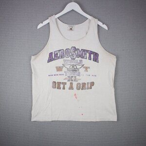 Aerosmith Vintage 1990s Get A Grip World Tour Thrashed Large